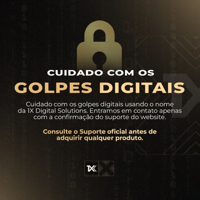 ‼️Site Oficial na Bio do perfil!

‼️Redes Oficiais:
https://www.instagram.com/1xdigitalsolutions

⚠️Obs: Caso tenha falado com algum consultor, confirme antes através do suporte nos nossos links oficiais!