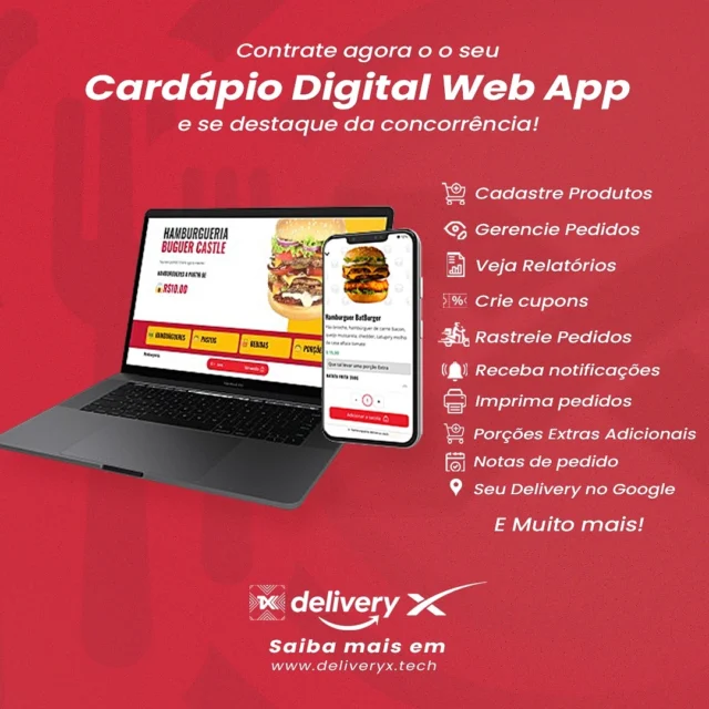Não seja como a maioria, que quando Pedem pelo seu cardápio, você manda uma foto com mal visibilidade e com textos que mal da pra ler... Isso perde toda a credibilidade do serviço.

Comece a vender mais ainda hoje !
Solicite seu Orçamento sem compromisso!

Tempo de entrega De 3 dias à 5 dias.

Venha para o Mundo Digital, e AUMENTE suas VENDAS!!

Valorize o seu serviço e saia na frente da maioria dos concorrentes, e o melhor, com um valor agregado muito bom.

O Web Design é totalmente focado em Vendas e é uma super tendência hoje em Dia.

O Que está incluso no Projeto do Web Delivery:

✔️Web Delivery Completo
✔️Todas as funcionalidades inclusas
✔️Venda online no seu prórpio Site
✔️Sistema de Pagamento online incluso
✔️Painel de Gerenciamento de Pedidos
✔️Sistema de Entrega Incluso
✔️Hospedagem Inclusa
✔️Domínio “suamarca.com.br”
✔️E-mail “@suamarca.com.br”
✔️Copywriting + Design Conversível e Profissional
✔️Cancele quando quiser, sem fidelidade
✔️Atualizações inclusas
✔️ Seu Site no Google!
✔️Suporte 24/7

Web delivery para hamburguerias, pizzarias, restaurantes, adegas, docerias, confeitarias e muito mais!

Garantia incondicional de 7 Dias:
Seu Risco é Zero! Se por qualquer motivo você não ficar satisfeito ou não se adaptar, basta entrar em contato conosco dentro do prazo de 7 dias após a compra e solicitar seu reembolso. Teste agora mesmo e veja os resultados aumentarem com seus próprios olhos.

Após o pagamento, você será redirecionado ao formulário para criarmos seu web delivery em ate 5 dias.

A logo da empresa ou você nos envia ou se quiser que façamos, podemos negociar a parte.

Comece a vender mais ainda hoje !
Solicite seu Orçamento sem compromisso!

Saiba mais no nosso site oficial:
www.deliveryx.tech
www.1xdigitalsolutions.com
.
.
.
.
.
.
.
.
.
.

#cardapiodigital #menudigital #cardapioonline #cardapio #bamburgueria #hamburguerias #pizzaria #pizzarias #docerias #doceria #confeitaria #confeitarias #adega #adegas #restaurante #restaurantes